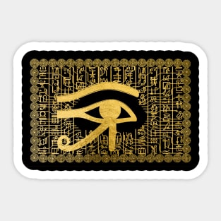 Eye of Ra, for Luck, Power, and Growth Sticker